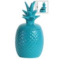 Urban Trends Collection Urban Trends Collection 44209 40 oz Large Ceramic Pineapple Canister; Blue 44209